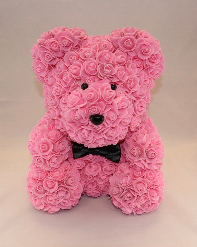 The Roseland Company Pink Teddy Bear with Bow (big size)