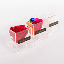 Eternity Rose, Transparent Small Cube Box