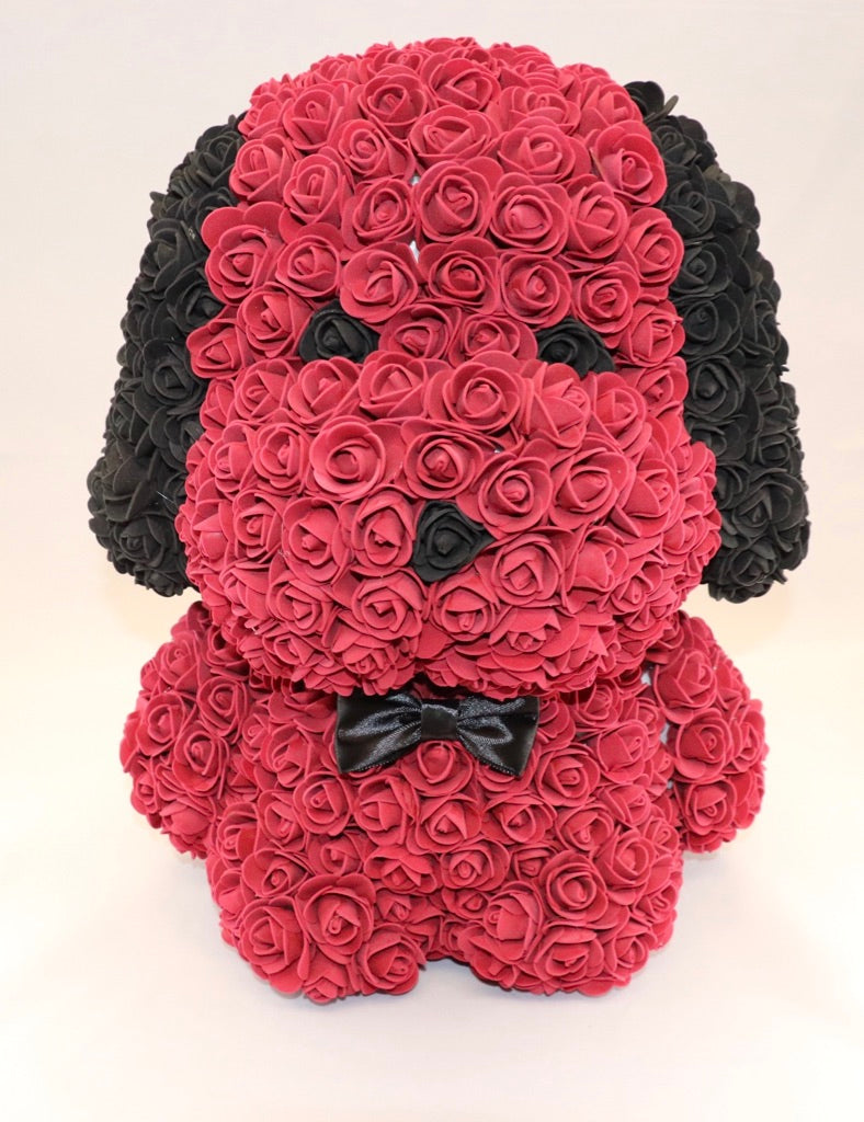 The Roseland Company Red Toy Flower Dog (big size)